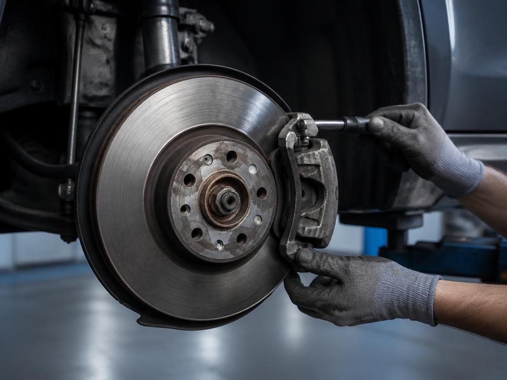 Automobilio stabdžių disko ir apkabos aptarnavimas autoservise